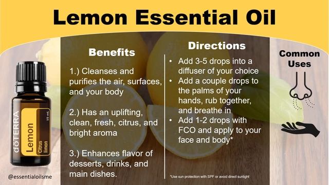 doTERRA Lemon Essential Oil Benefits and Uses