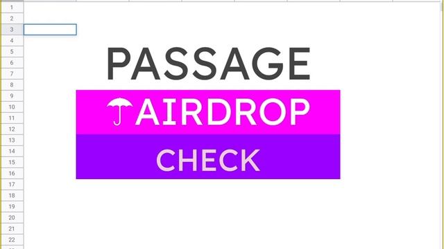 PASSAGE - AIRDROP