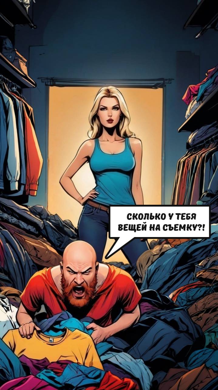 СКОЛЬКО У ТЕБЯ ВЕЩЕЙ НА СЪЕМКУ?!