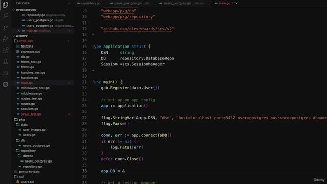 004 Updating application config to use the database repository