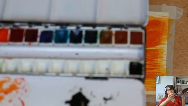 Watercolour Sunset Lake Tutorial - Watercolour Club (Live Stream Edition)