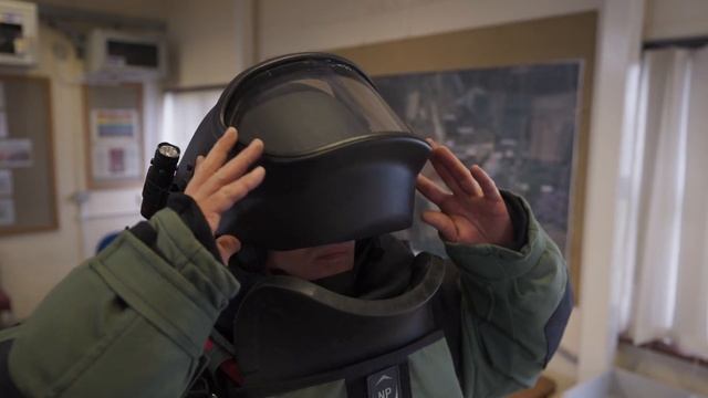 Experience the impressive technology inside this NP Aerospace Bomb Suit