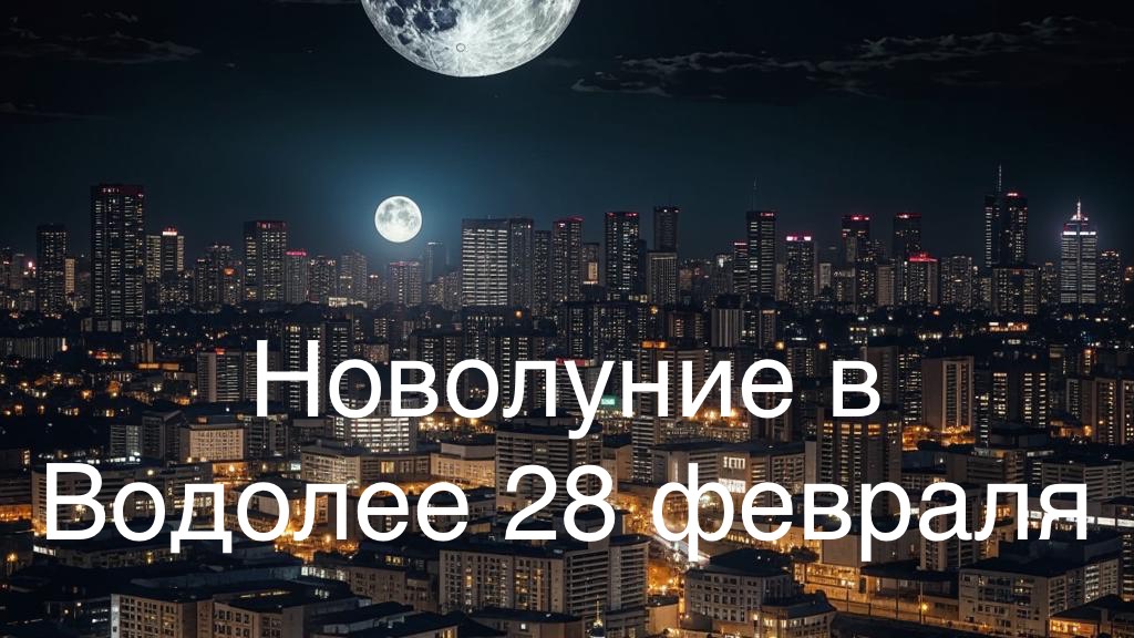 Новолуние в Водолее 28 февраля 2025