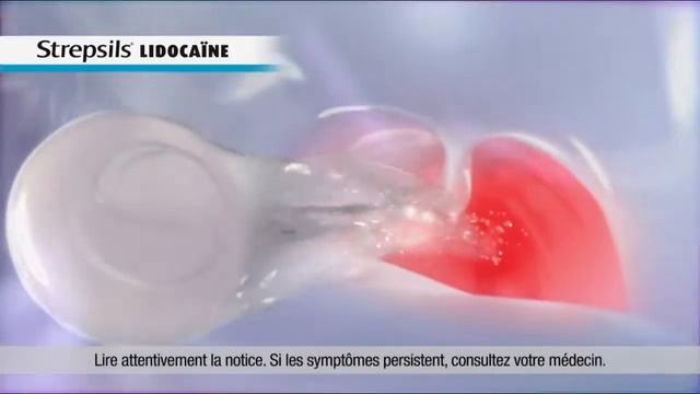 Strepsils Lidocaïne "pour soulager localement la douleur" Pub 15s
