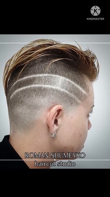 Женская стрижка UNDERCUT с элементами hair-tattoo