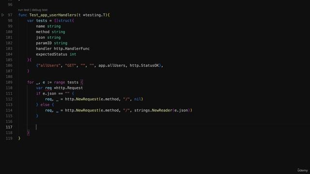 020 Testing the handlers that interact with the User type