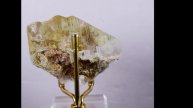 CHRYSOCOLLA BOTRYOIDAL INSIDE SELENITE CRYSTAL LILY MINE PERU