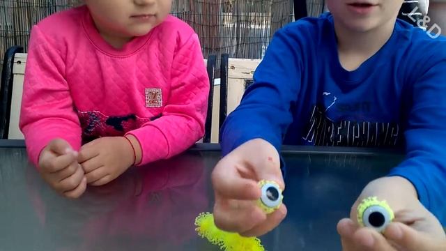 УЧИМ ЦВЕТА ВМЕСТЕ Bunchems Видео для детей Surprise Toys Video for kids