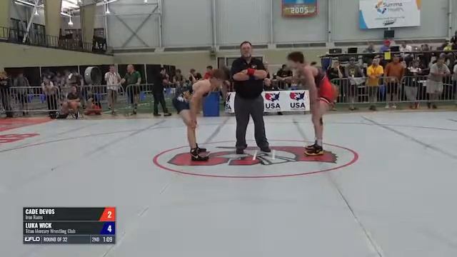 63 Round of 32 - Cade DeVos (Iron Rams) vs. Luka Wick (Titan Mercury WC)