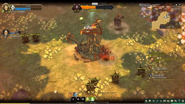 Tree of Savior Global Beta 1 - Highlander (party) vs Wild Carnivore