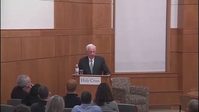Jim O'Connor '58 gives Thomas More Lecture on Faith, Work & Civic Life