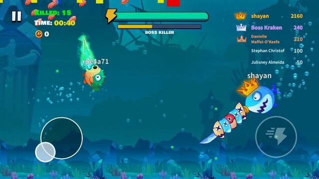 sword shark .io | highest and fastest victory | 35 kills in just 1:30 mins
