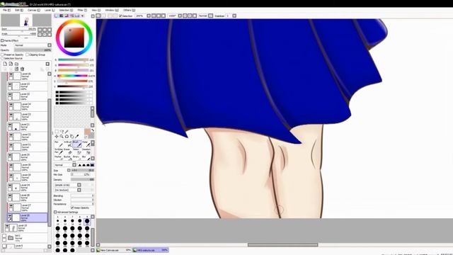 [Speed paint/SAI] Happy birth day  HamPriaW(sakura) 12/12/20