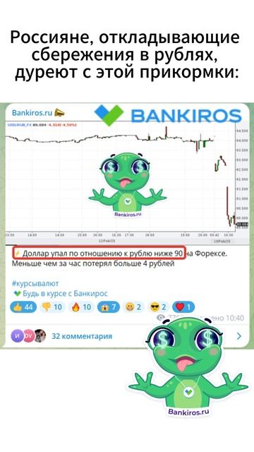 Россияне дуреют с этой #прикормки🤑 #shorts #Банкирос #рубль #деньги #доллар #сбережения #мем #юмор