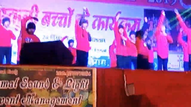 The child labour song group dance by Sanskariti public school in morena