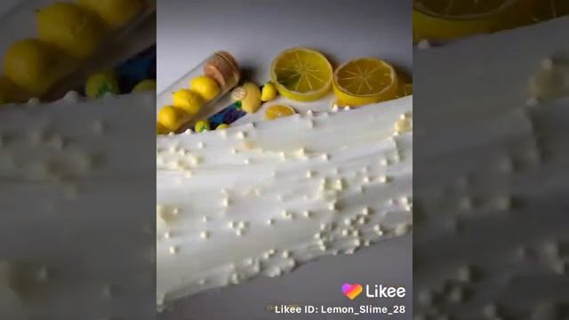 Лимон 🍋 Слайм Асмр залипашка Залипательное видео слайм из,, Likee,,