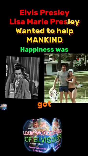 Elvis Presley Lisa Marie Presley - Wanted to help MANKIND