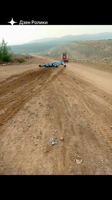 Аналог американского боб ката китайского производства в деле (растаскивает трубы)
