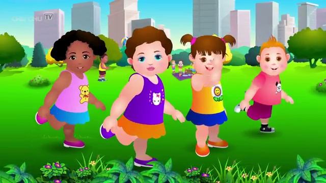 Head, Shoulders, Knees & Toes - Exercise Song For Kids (360p)