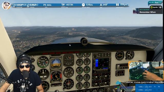 LIVE X-PLANE 11 - VOEI, TOQUEI E ARREMETI MONO COM BARON B58 !!