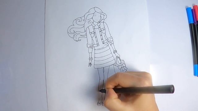 DESENHANDO E COLORINDO A BONECA BARBIE / DESENHO DE PINTAR - ABC Kids
