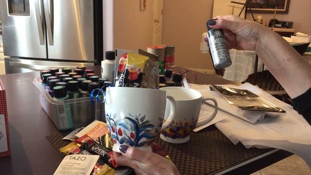 The Abundance mugs - painting ceramic mugs