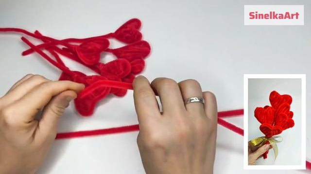 Сердце своими руками / Поделки и цветы из синельной проволоки