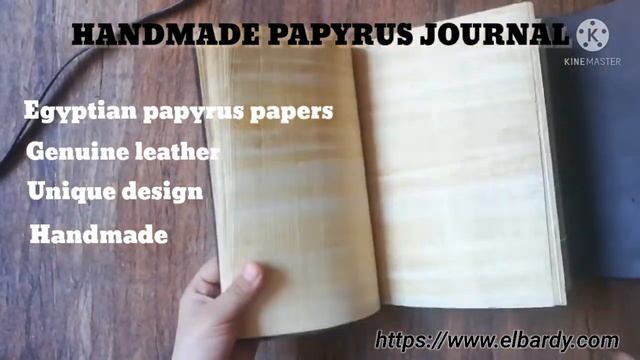 Papyrus paper journal - Handmade unique journal
