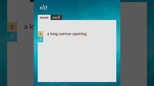 Slit | meaning of Slit