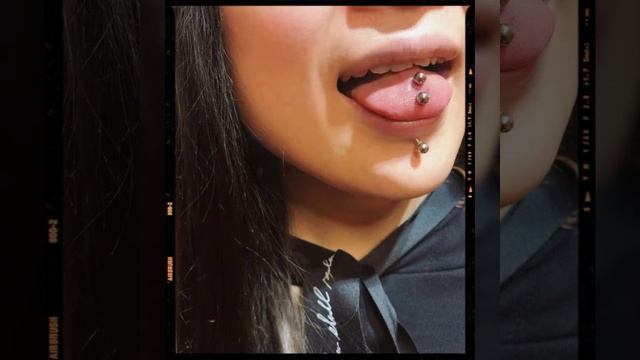 New look and incredible tongue piercing design ideas#latest piercing#piercing