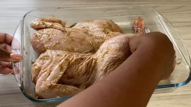Garlic, Rosemary and Ginger whole roast chicken! My neighbours nearly came knocking at the door!