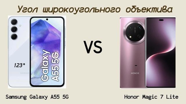 Анализ ключевых характеристик Samsung Galaxy A55 5G и Honor Magic 7 Lite