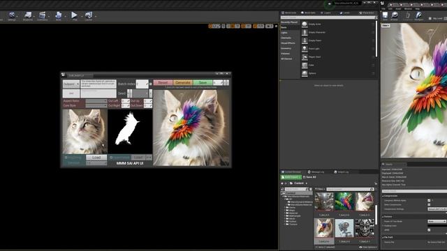 MMM SAI API UI: Stability AI SD3 in UE