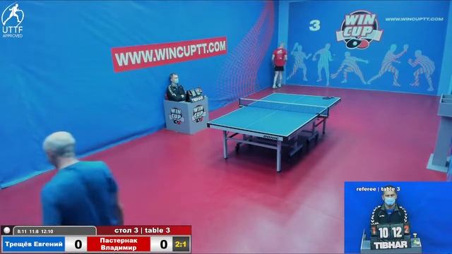 Трещёв Евгений 2-3 Пастернак Владимир  Восток 3 WINCUP  17.12.21 ПрямаяТрансляция Зал3