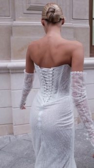 Свадебное платье Эулалия из коллекции «Цветочная феерия» 2025 от бренда Anna Kuznetcova