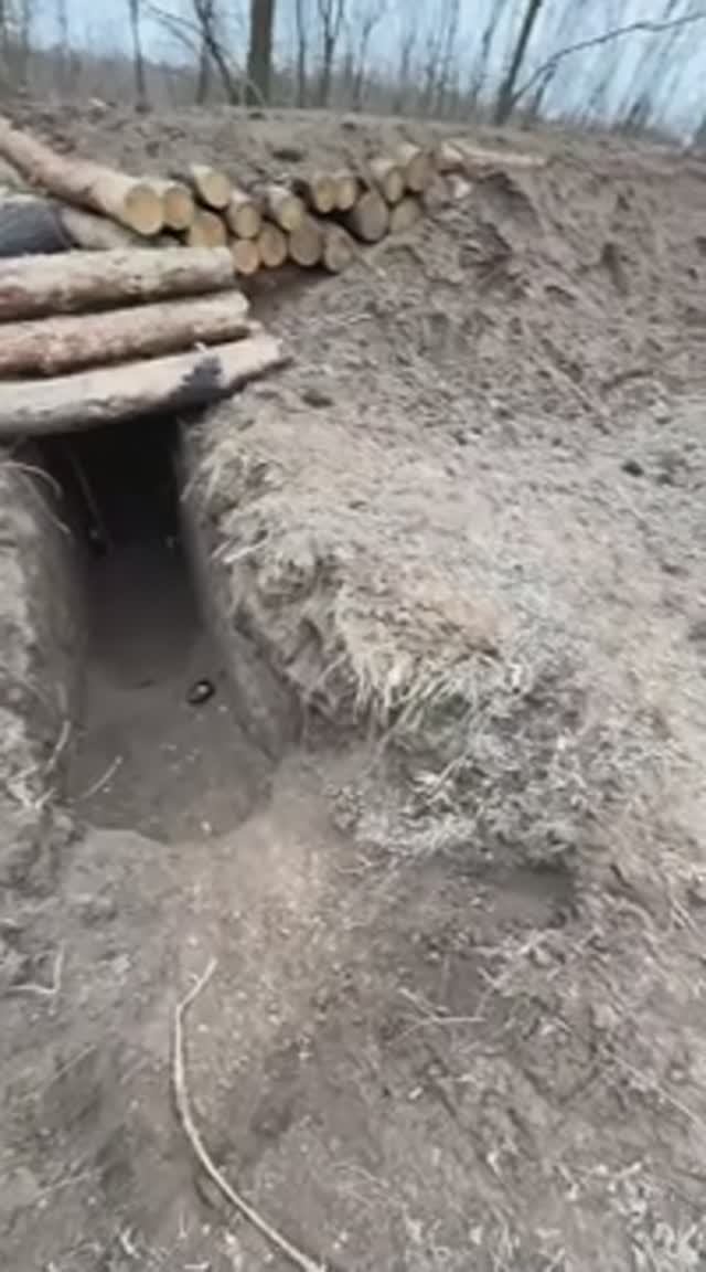 Блиндаж своими руками в зоне СВО.;)