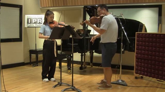 Dennis Kim and Renee Lee in IPR's Studio A