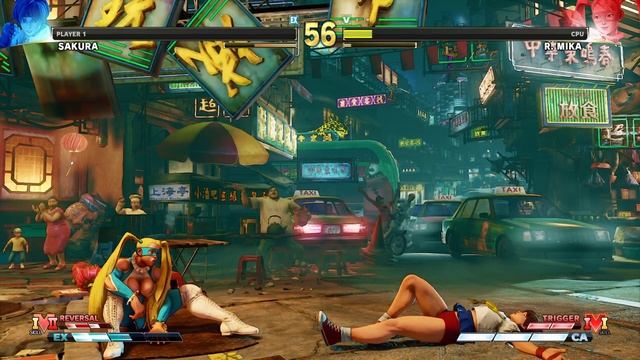 STREET FIGHTER V Sakura vs R Mika