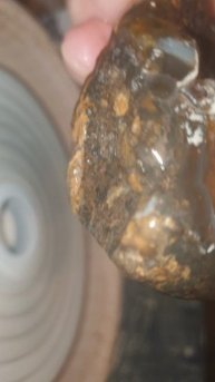 Шлифую АГАТ, добытый в оврагах Старой Ситни