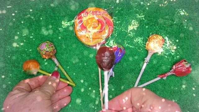 ASMR Chupa Chups fruity / Strike lollipop / Mix Bar lollipop.  Unpacking and relaxing.