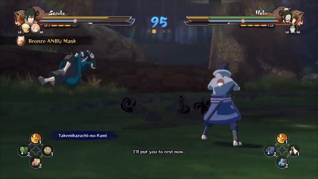 Naruto Shippuden Ultimate ninja Storm 4 equipo 7 vs haku y zabuza