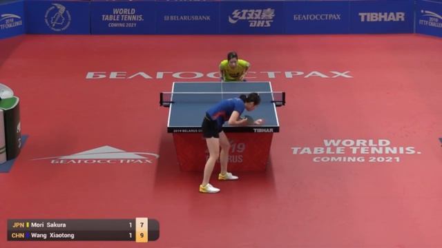 Sakura Mori vs Wang Xiaotong | 2019 ITTF Belarus Open Highlights (R32)