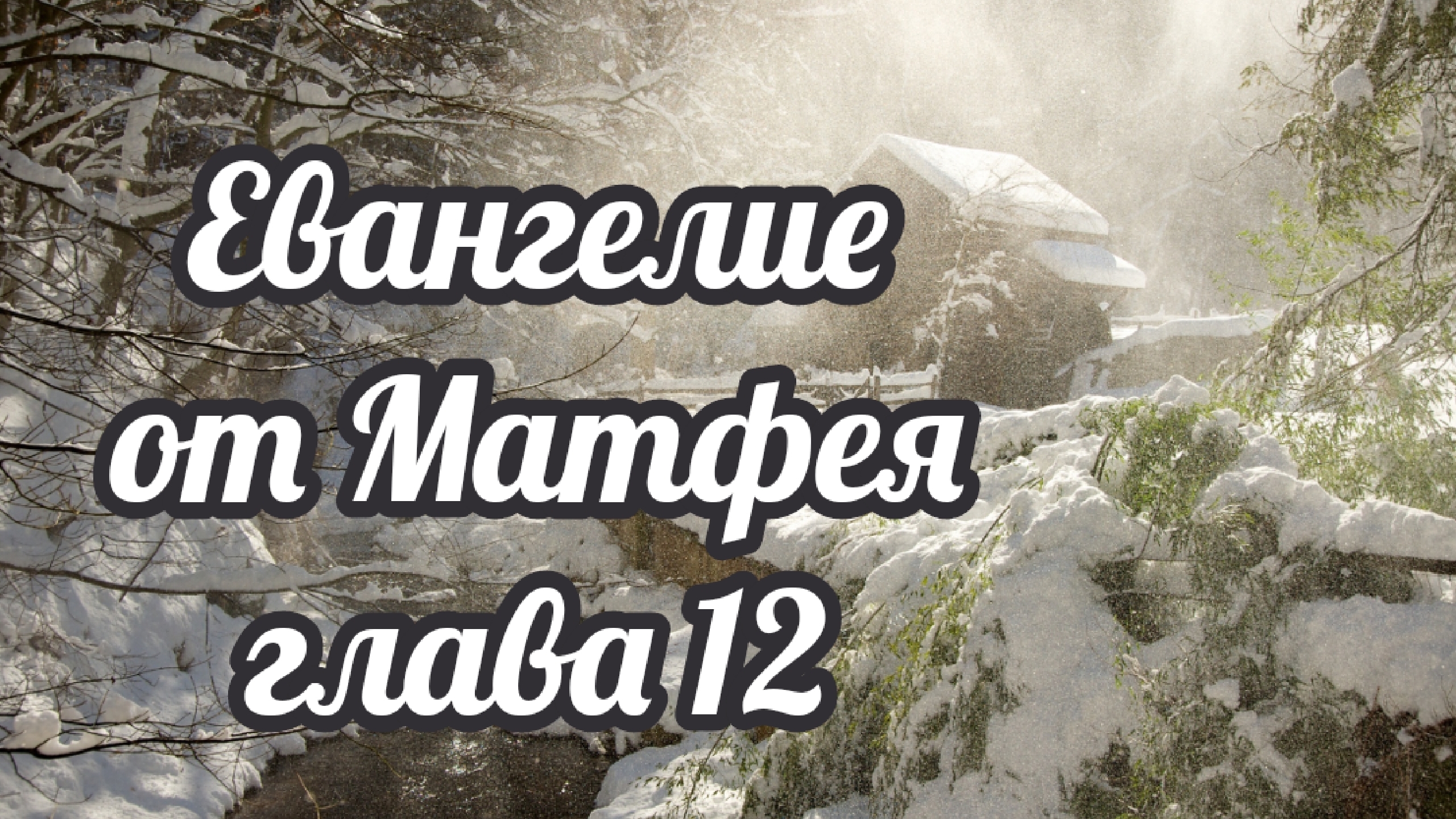 Евангелие от Матфея глава 12