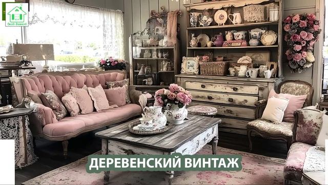 Деревенский интерьер в стиле Винтаж и фото идеи для оформления (13)