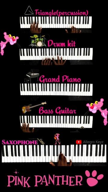 Pink panther theme #shorts #short  #piano #pinkpanther #theme