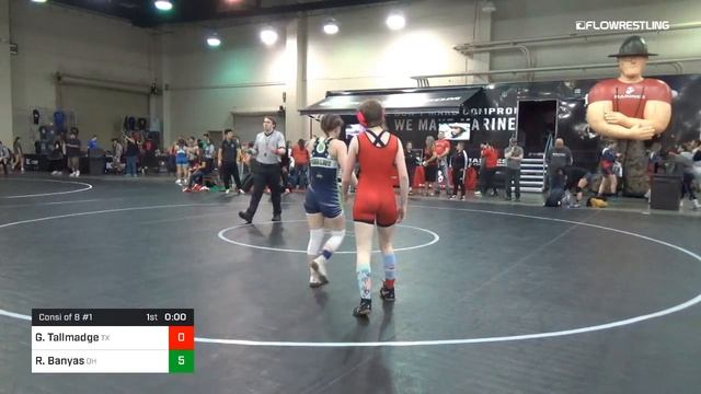 106 Lbs Consi Of 8 1 Grace Tallmadge Team Texas Vs Riley Banyas Team Ohio