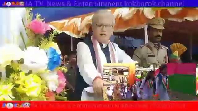 Bishramganj School playground o 15 August Bana tisa kha Deputy CM jishnu Debbarma