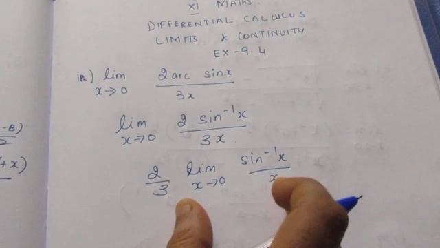 TN CLASS 11 MATHS DIFFERENTIAL CLACULUS LIMITS & CONTINUITY EX 9.4 SUM 12
