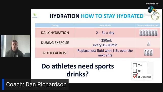 Sports Nutrition session from Manchester UK / DRN Nutrition
