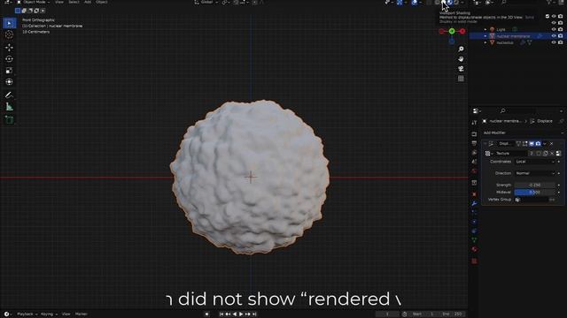 3D Nucleus Design in Blender | Blender for Biology | Lecture 3 - Part -I #blender #biology #nucleus